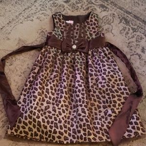 Girls Cheeta Print Dress